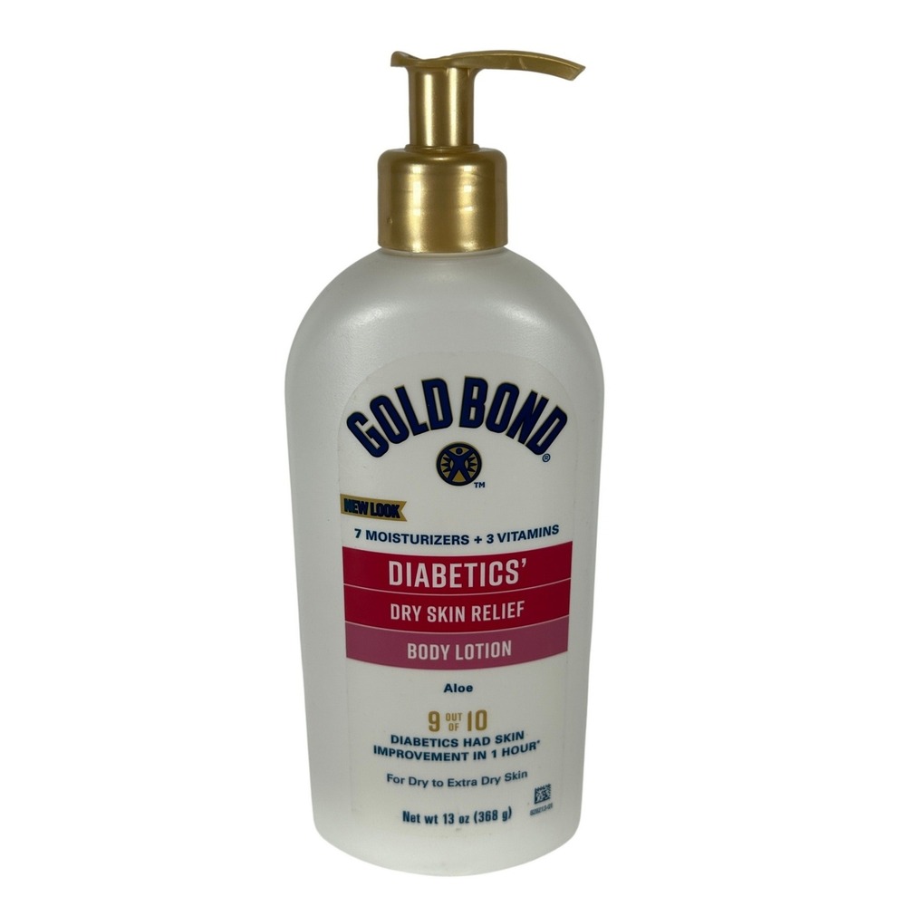 Gold Bond Diabetics Dry Skin Relief Body Lotion with Aloe 13oz Pump Bottle